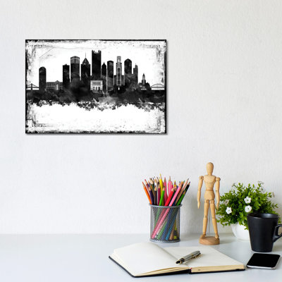 Pittsburgh Skylines - Wrapped Canvas Print