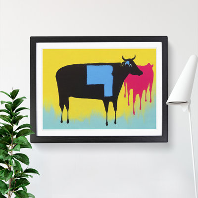 Cow Abstract Vol.4 1 Piece Single Picture Frame Wall Art