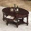 Table basse vintage rétro avec tiroir et étagère de rangement-670828895-670828892