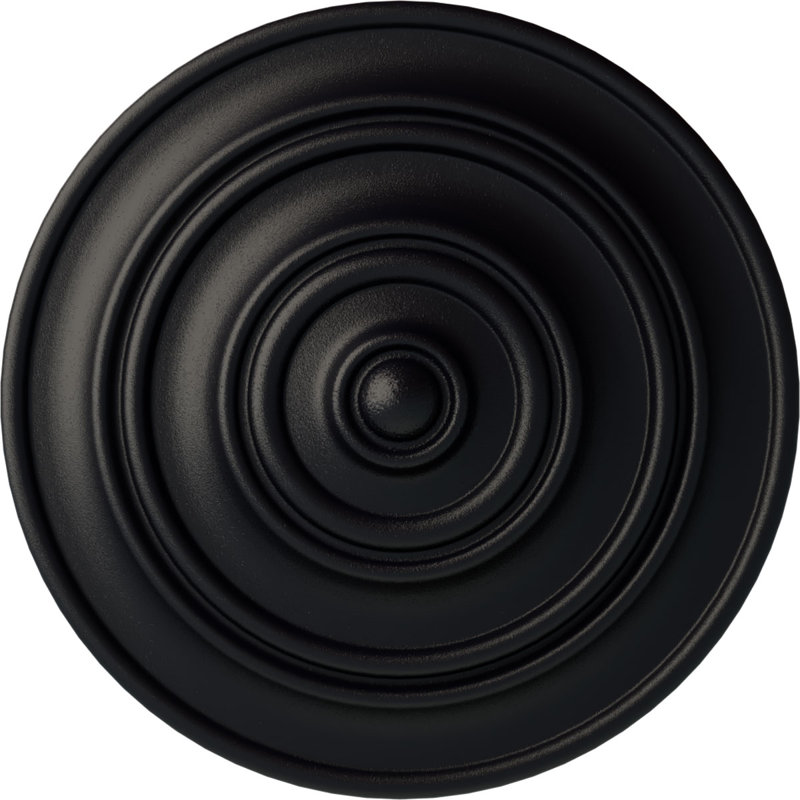 Médaillon de plafond traditionnel Endurathane, DO 14 3/4 po x P 1 3/4 po (convient aux auvents jusqu'à 4 po), fini craquelé Americana peint à la main