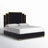 Duncanville Upholstered King Platform Bed, Black-1382240518-1382240519
