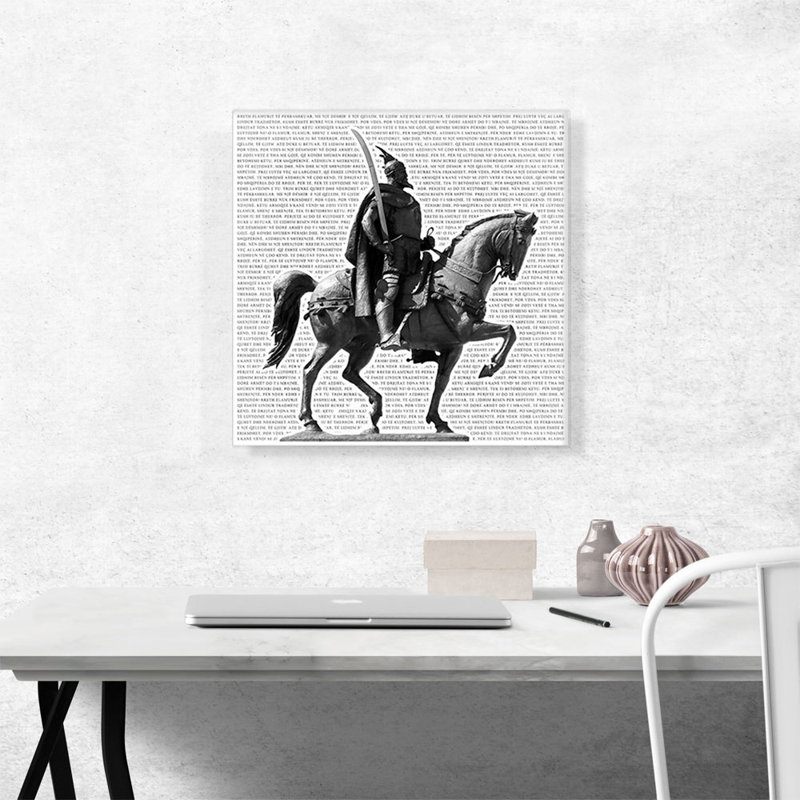 «Skanderbeg Monument George Castriot Albania National Anthem», reproduction d'art sur toile tendue