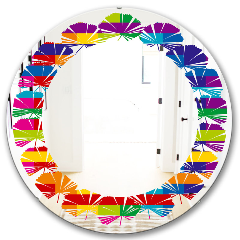 Miroir mural Leaves, H 24 po x l 24 po