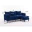 Canapé 3 places avec repose-pieds et rangement pour le salon, canapé rembourré pour l'intérieur-589933322