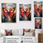Papillon Pop Art Papilio I - salon d'art mural papillon-95867428-95867439