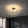 Alixa 50cm 6-Light Semi Flush Mount Crystal Ceiling Light