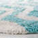 Barcelona Shag Hand Tufted Performance Chevron Rug