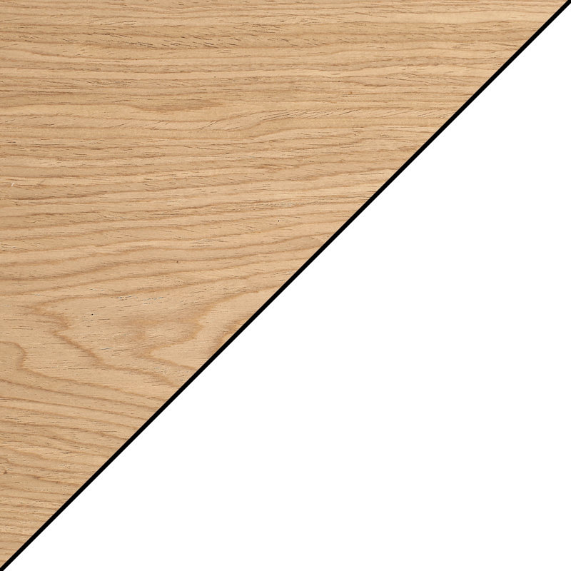 Ausilia 25.25'' Tall C End Table, Light Oak/White