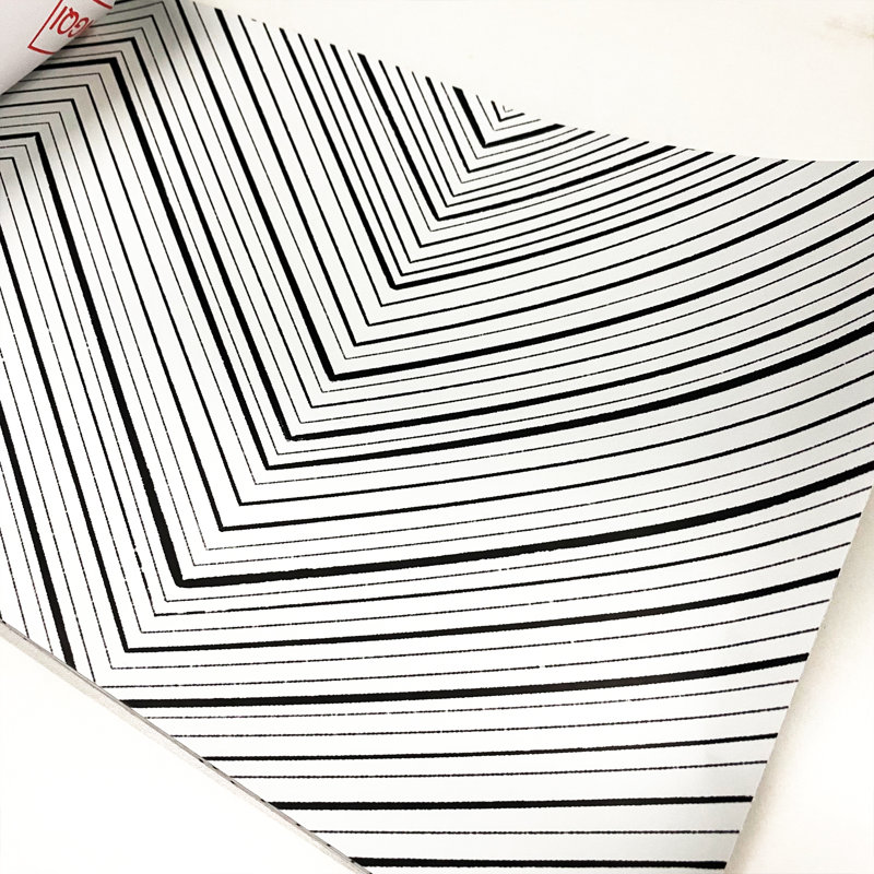 Décalcomanie de style bohémien à chevrons abstraits à peler et coller
