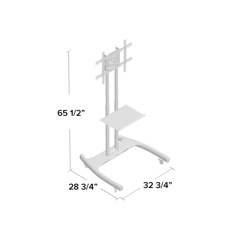 WorkplaceEssentials Luxor Single Screen Floor Stand Mount