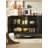 Wabi-sabi Style Solid Wood & Rattan Sideboard