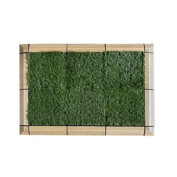 MI Eternally Turf 1 ft. x 1 ft. Interlocking Loose Lay PVC Deck Tiles in Evergreen Grass (10 Tiles Per Case)