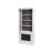 Three 8' Tall Bookcase Wall With Fireplace and Ladder, Storage Organizer, Display Shelf for Office