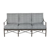 Monaco 74.5" Wide Outdoor Patio Sofa with Cushions