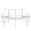 Banc pour arbre en métal Penn-602578778-602578777