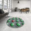 Tapis géométrique vert / gris-211676634