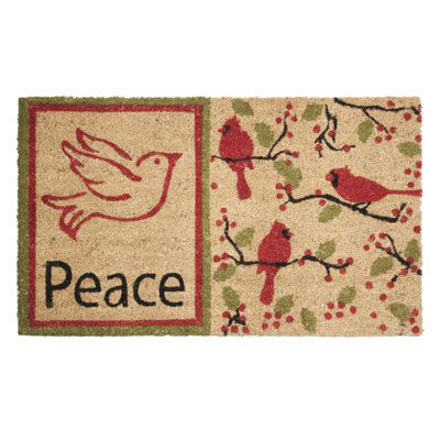 Tapis de porte d'extérieur 30 po x 18 po Arezzo Peace