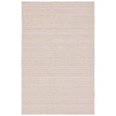 Tapis crème / brun clair à motif de treillis fabriqué à la main Schwandt Imogen