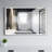 Black Aluminum Frame Lighted Bathroom Mirror-43159952