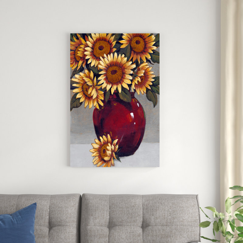 Vase de tournesols II, H 36 po x l 24 po x P 1 po