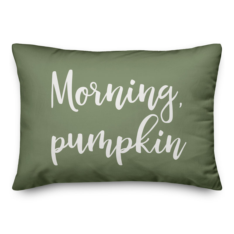  Coussin Good Morning, Pumpkin, vert
