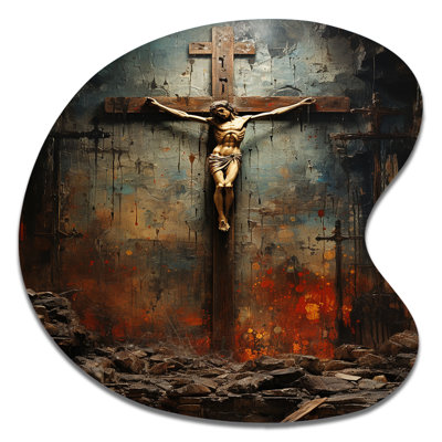 Nohan - art mural asymétrique en métal Christianisme
