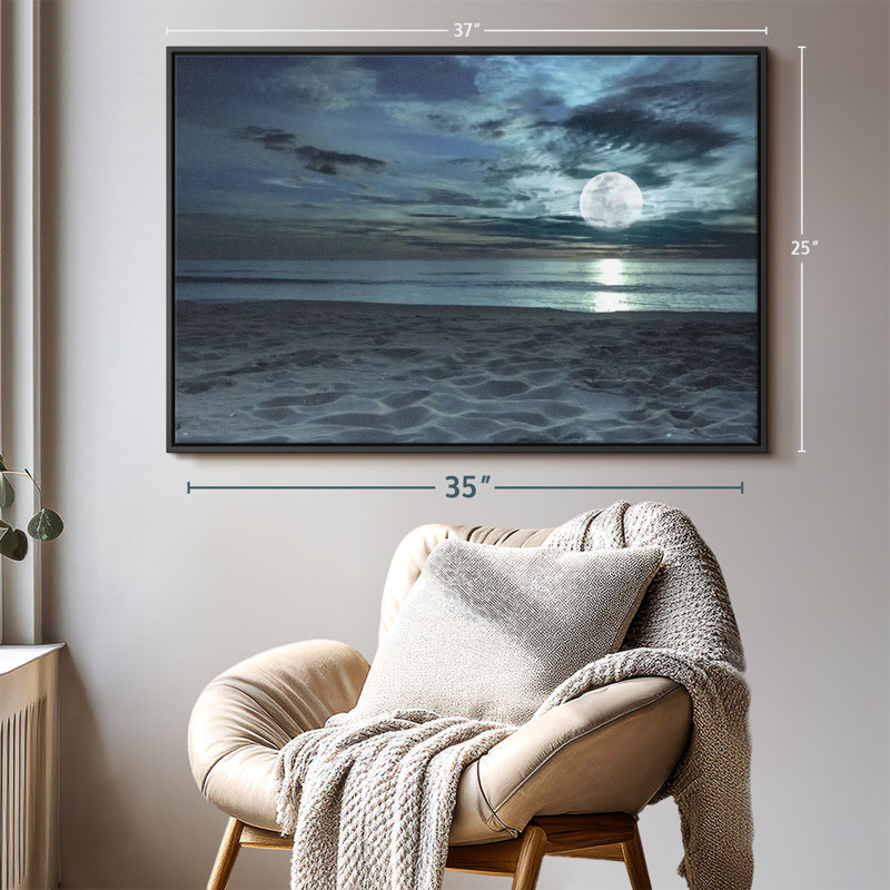 " Twilight Beach Canvas Print ", 25" H x 37" W