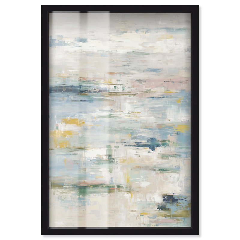 Décoration murale de salle de bain Shallow Waters III par Art Remedy, cadre noir, 24 x 36, H 37 po x l 25 po, Cadre noir