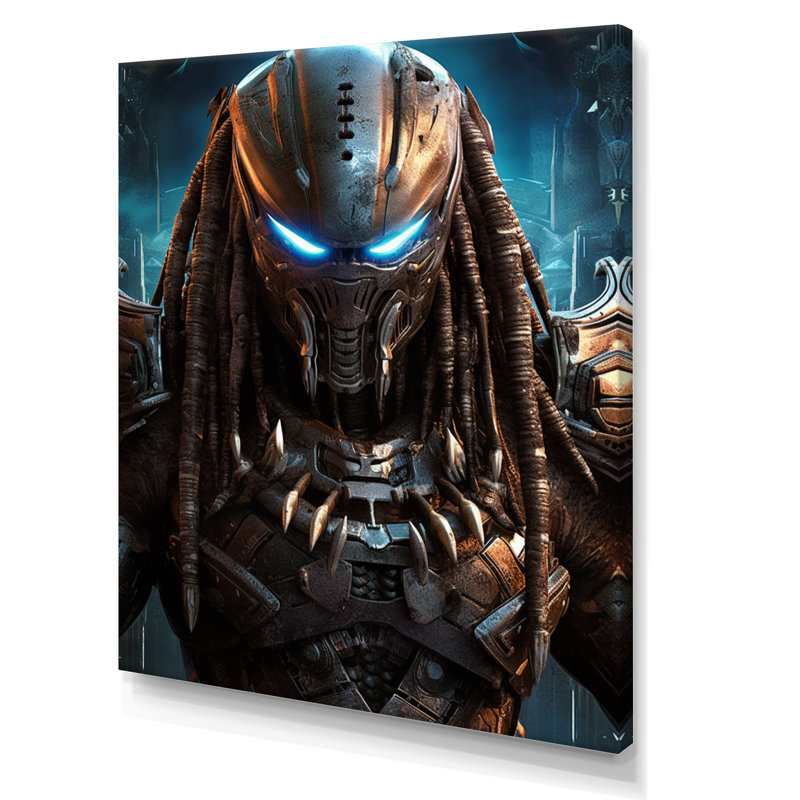 " Cosmic Alien Preda II ", Wrapped Canvas, 20" H x 12" W x 1" D