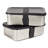 BergHOFF Essentials 6Pc Lunch Box Set For Two, Silicone Stretch Band, PP Lid