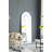28X1X74" Celine Black Arch Body Mirror-1490428493