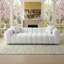 Canapé de 100 po à 3 places à assise profonde, canapé-lit Comfy à assise profonde, causeuse surdimensionnée avec coussins pour le salon, la chambre à coucher, le bureau, sans assemblage requis, blanc-129059783