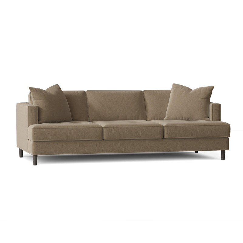 Upholstered 84'' Sofa, Heavenly Chrome Chenille