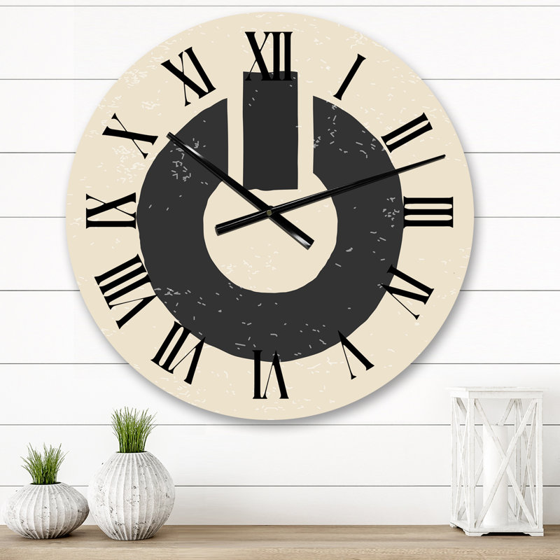 Horloge murale Minimal Primitive Bauhaus, Moyen