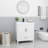 (No Faucet)Transform Your Space: 30" White Bathroom Vanity with Ceramic Sink – Modern, Durable, and Ready to Install-450900746-450900744