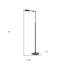 Lampe sur pied à bras articulé réglable 61 po-1553994851