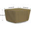 Heavy Duty Multipurpose Outdoor Square Fire Pit Cover, Durable & UV Resistant Patio Waterproof Cover Suitable For LAUREAN AEGEAN  Belle-1026758110-1026758096