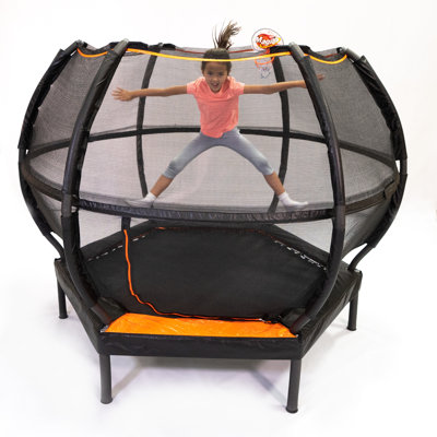 Jumpking Hexagon Backyard Trampoline with Safety Enclosure