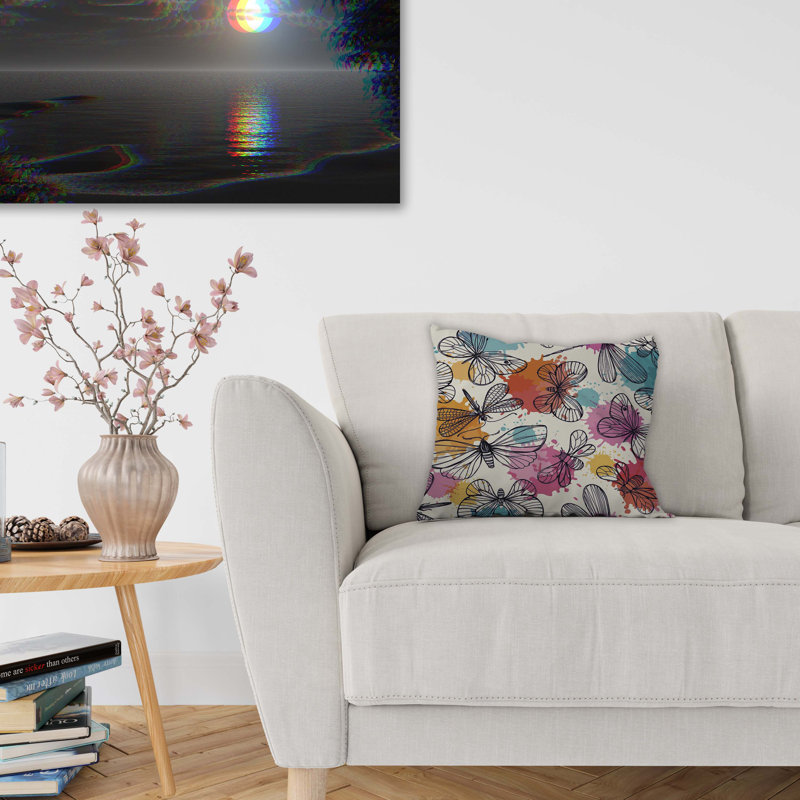  Housse et insert de coussin pour l'extérieur Dragonflies, 26 po x 26 po