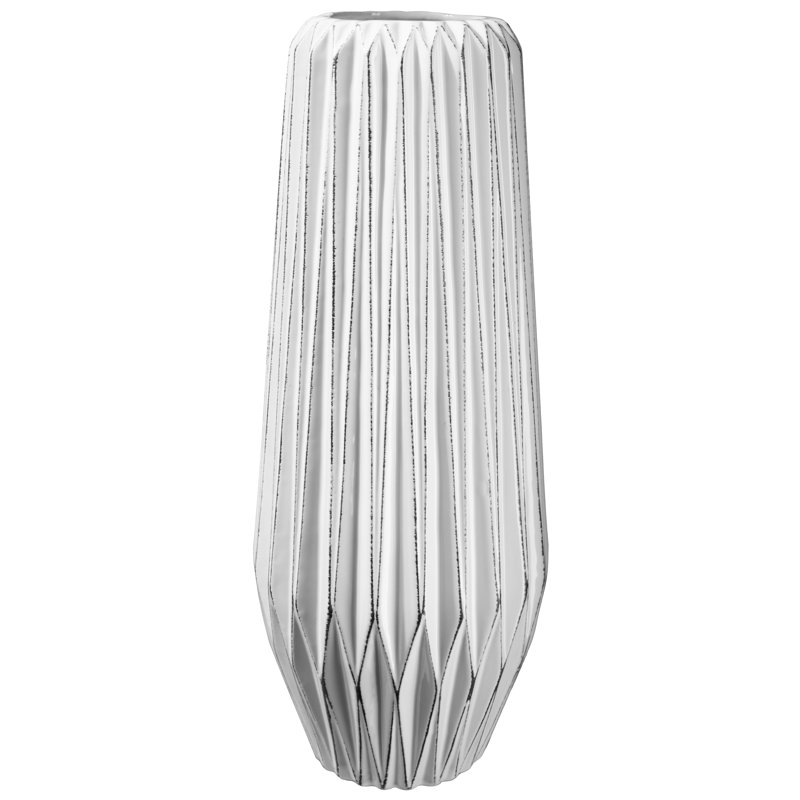 Ceramic / Porcelain Table Vase, 15" H x 6" W x 6" D
