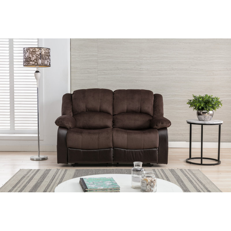 Causeuse Alizzon, Mélange de polyester chocolat