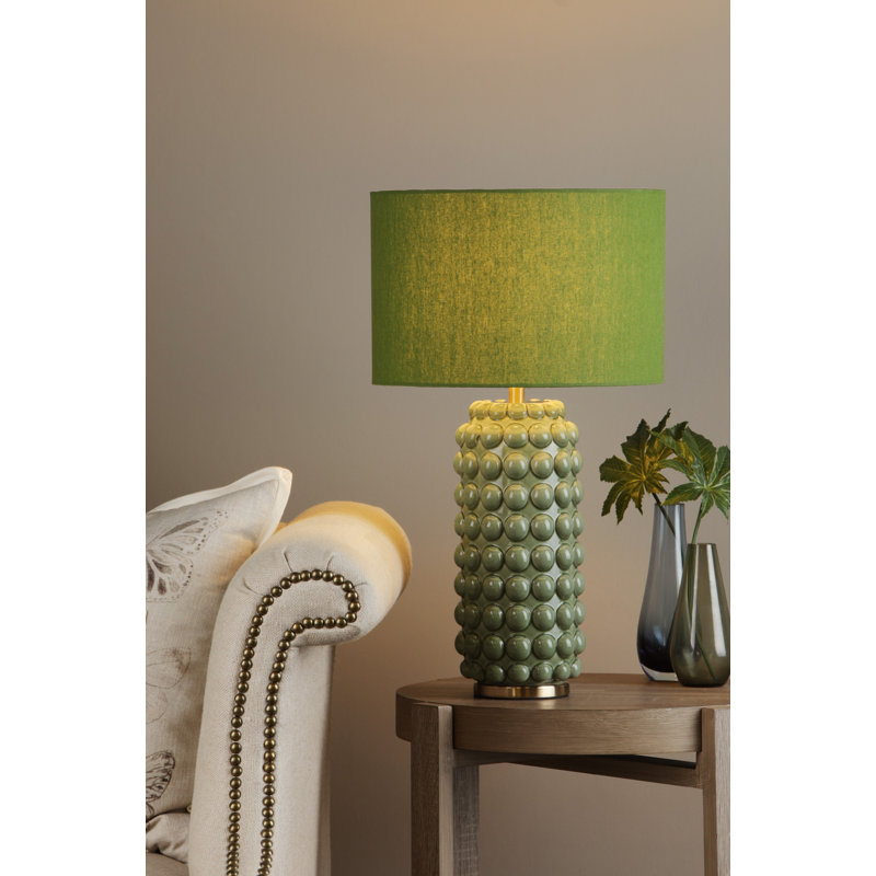 Table Lamp Green With Shade