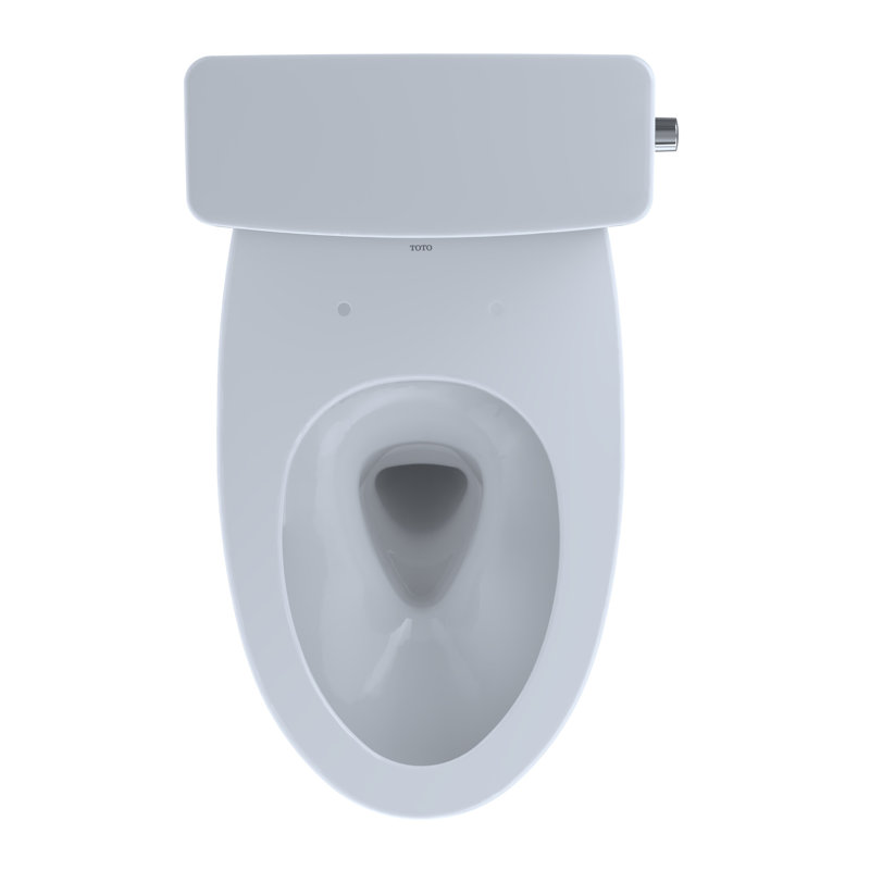 Drake® Two-Piece Elongated Dual Flush 1.0 And 0.8 GPF Universal Height Dynamax Tornado Flush® Toilet With CEFIONTECT® And Right-Hand Trip Lever With Toilet Seat