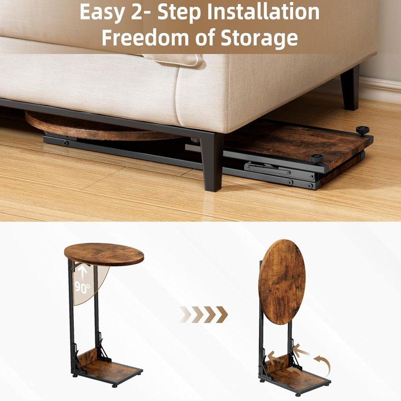 Folding Side Table End Couch Tables,Large