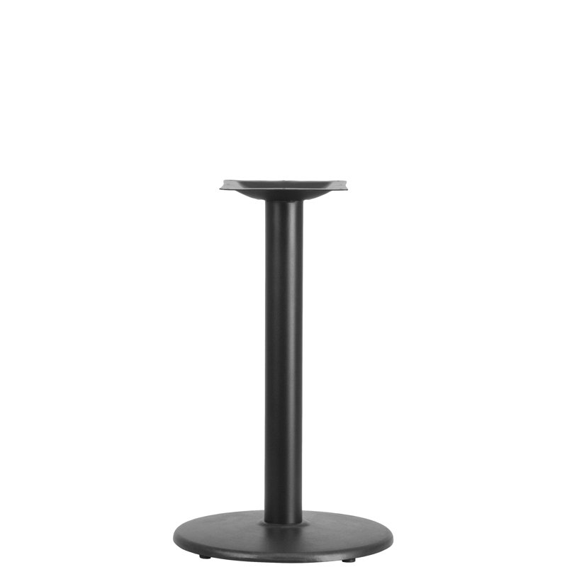 Base de table de restaurant Jackson Heights, 18 po, Noir