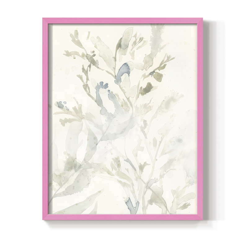 Impression encadrée Elegant Sea Koster III - bois massif, H 11 po x l 9 po, Rose