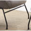 Fauteuil d'appoint et repose-pieds kaki en cuir et grain-1476990258