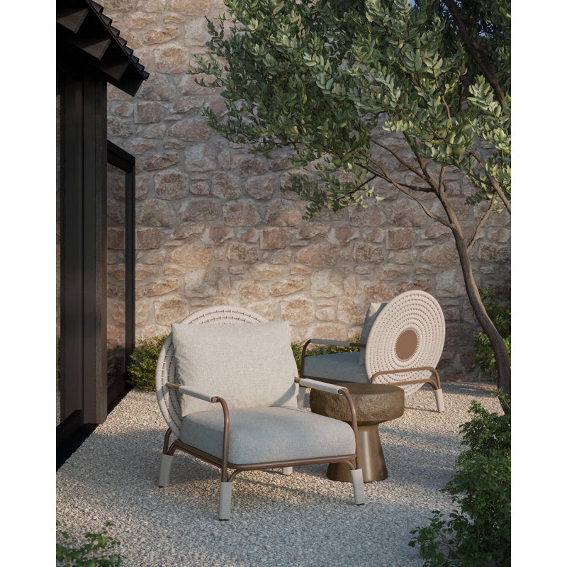 Zahara Club Chair Birch + Wheat Cushion
