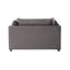 Chaise de luxe luxueuse avec accoudoirs gris carbone
