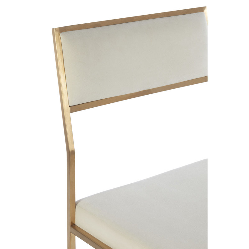 Drexel 45cm H Velvet Upholstered Side Chair in Gold